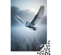 Puzzle De 1000 Pièces pour Adultes Barn Owl Wall Art Print Puzzle pour Adolescents - Niveau Difficile - Chaque Pièce Est Unique - Jeu Amusant Et Stimulant pour Toute La Famille 52x38cm/1000pcs