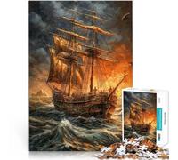 Puzzle de 1000 pièces pour Adultes Bateau à Voile Compétition de Vitesse Manuelle avec des pièces de Formes aléatoires entièrement imbriquées 52x38cm