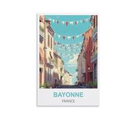 Puzzle de 1000 pièces pour Adultes, Bayonne France, Puzzle Classique Stimulant, Jeu Difficile et captivant, 52 x 38 cm