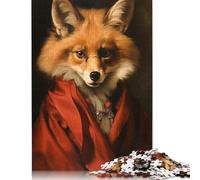 Puzzle de 1000 pièces pour adultes, beau jeu de puzzle en forme de renard pour la famille, puzzle en papier, puzzle de défi mental, 1000 pièces (38 x 26 cm)