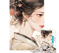 Puzzle de 1000 pièces pour Adultes Beauté Chinoise Aide à l'exercice cérébral Défi Difficile Jeu Relaxant pour Les 14 Ans et Plus Jeu de Puzzle Offert (50x75cm)