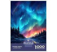 Puzzle De 1000 Pièces pour Adultes Beautiful Sky by The Lake Puzzle pour Adultes, Jeu De Réflexion, Assemblage De Motifs, Difficile Et Stimulant 52x38cm/1000pcs