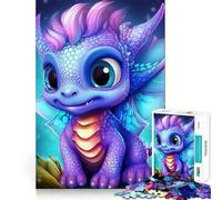 Puzzle de 1000 pièces pour Adultes Bébé Dragon Jeu de réflexion Amusant et Relaxant Cadeau d'anniversaire idéal (50x75cm)