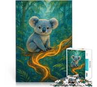Puzzle de 1000 pièces pour Adultes Bébé Koala dans la Jungle Entraînez Votre Cerveau et Vos Mains Décoration Parfaite 52x38cm