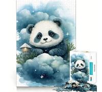 Puzzle de 1000 pièces pour Adultes,bébé Panda,découpe précise,Jeu de réflexion Artistique,Loisirs,Divertissement,Cadeau d'anniversaire (38x52cm)