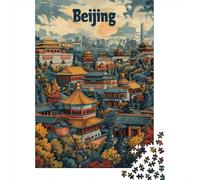Puzzle De 1000 Pièces pour Adultes Beijing Cityscape with Traditional Architecture-1 Puzzles pour Adultes Vacances À La Maison Tue-t-il Le Temps Chaque Pièce Est Unique - Un pour Les Joue