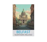 Puzzle de 1000 pièces pour adultes, Belfast Irlande du Nord, adolescents, garçons et filles - Puzzle difficile, épais et robuste pour jeux de fête (75 x 50 cm), -FO87