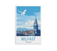 Puzzle de 1000 pièces pour Adultes, Belfast, Irlande. Un Jeu Stimulant pour Toute la Famille, idéal pour Les Femmes et Les Hommes (38 x 26 cm).