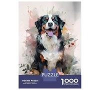 Puzzle De 1000 Pièces pour Adultes Bernese Mountain Flowers Puzzles pour Adultes - Décoration Murale - Jeu Stimulant - Cadeaux 70x50cm/1000pcs