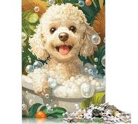 Puzzle de 1000 pièces pour Adultes - Bichon frisé - Casse-tête créatif pour Adultes et Adolescents - 38 x 26 cm - 1000 pièces