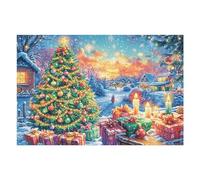 Puzzle De 1000 Pièces pour Adultes Bichon Frisé Parent et Son Chiot 1000 PCS 75x50cm Cadeau De Graduation pour Étudiants Idéal pour Entraînement Cérébral Détente Après Les Études