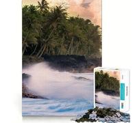Puzzle de 1000 pièces pour Adultes Big Island Sharp Cut Art,Jeu créatif et d'adresse,idéal pour Passer Le Temps,Cadeau apaisant de Noël (38x52cm)
