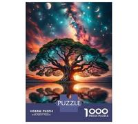 Puzzle De 1000 Pièces pour Adultes, Big Tree in Space, Divertissement Intérieur, Cadeau De Fin D’Année, Découpe Précise, 38x26cm/1000pcs