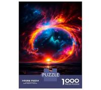 Puzzle de 1000 pièces pour adultes Black Hole on The Beach Puzzles pour adultes Jeux de relaxation Analyse et logique Soulagement du stress Cadeaux 70 x 50 cm/1000 pièces