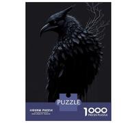 Puzzle De 1000 Pièces pour Adultes Black Raven Puzzle Adulte, Jeu De Réflexion, Défi Difficile À Terminer 38x26cm/1000pcs