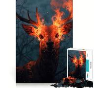 Puzzle de 1000 pièces pour Adultes Blaze of Glory,Jeu de réflexion, pour se détendre et s'amuser Lors d'un Anniversaire (38x26cm)