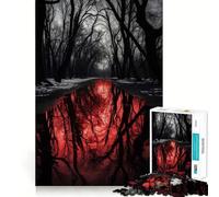 Puzzle de 1000 pièces pour Adultes Blood River,décor soigné,Jeu cognitif Amusant,Jeu de Paix,activité d'anniversaire (38x52cm)