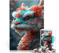 Puzzle de 1000 pièces pour Adultes Bonne année Dragon Jouet éducatif intellectuel décompressant Idées Cadeaux 75x50cm