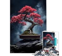 Puzzle de 1000 pièces pour Adultes Bonsaï éternel Jeu éducatif et Familial Niveau de difficulté Difficile Idée Cadeau pour Un Père Noël Secret (38x26cm)