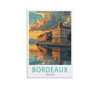 Puzzle de 1000 pièces pour Adultes - Bordeaux, France - Jeu Stimulant pour Toute la Famille (Femmes et Hommes) - 26 x 38 cm