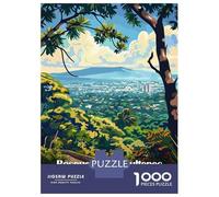 Puzzle De 1000 Pièces pour Adultes, Bosque De Chapultepec, Mexico City, Réduction du Stress, Cadeau pour Adultes, Carton Épais Premium, 52x38cm/1000pcs