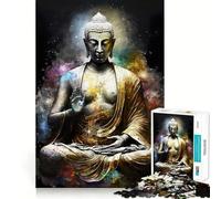 Puzzle de 1000 pièces pour Adultes Bouddha V Jeu de logique à pièces ajustées Idée Cadeau Amusante pour Un Anniversaire (38x52cm)
