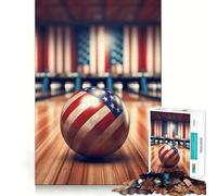 Puzzle de 1000 pièces pour Adultes Boule de Bowling américaine Jeu de réflexion Stimulant Découpe Nette,alignement Parfait Activité Amusante en Famille Soirée Jeux Nocturne (38x52cm)