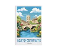 Puzzle de 1000 pièces pour Adultes, Bourton-on-The-Water, Angleterre. Puzzle en Papier adapté aux Adultes, aux Enfants et aux familles. Jeu Anti-Stress. 38 x 26 cm.