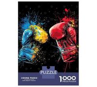 Puzzle De 1000 Pièces pour Adultes Boxing Gloves Adolescents Puzzles Anti-Stress Jeux Difficiles Défi Activités Amusantes À La Maison 70x50cm/1000pcs