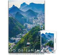 Puzzle de 1000 pièces pour Adultes - Brésil, Rio de Janeiro - Jeu intellectuel - Cadeau d'anniversaire - Dimensions 38x52cm