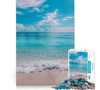 Puzzle de 1000 pièces pour Adultes Brise océanique Tranquille Jeu de logique et d'ajustement précis Jouet Amusant et Gratuit Cadeau d'anniversaire (38x26cm)