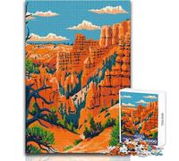 Puzzle de 1000 pièces pour Adultes - Bryce Canyon, Utah, États-Unis Jeu éducatif et Amusant pour Toute la Famille Idée Cadeau d'anniversaire Originale et Humoristique Dimensions 38x52cm