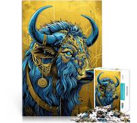 Puzzle de 1000 pièces pour Adultes Buffalo emblématique Défi Difficile pour soulager Le Stress Convient aux Couples 50x70cm