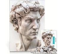 Puzzle de 1000 pièces pour Adultes, Buste de David, Jeu Familial, Assemblage de Motifs, Cadeau Unique pour Un Anniversaire ou Noël 38x26cm