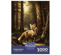 Puzzle De 1000 Pièces pour Adultes, Cadeau A Fox in The Forest Puzzle Anti-Stress, Défi Difficile, Cadeau d'anniversaire, Cadeaux, 52x38cm/1000pcs