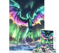 Puzzle de 1000 pièces pour Adultes Cadeau Aurora Genesis Dragon Jeu éducatif Idée Cadeau pour Un Père Noël Secret Jeu Familial Amusant et Anti-Stress Dimensions 50x75cm