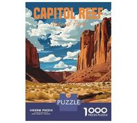 Puzzle De 1000 Pièces pour Adultes, Cadeau Capitol Reef National Park Puzzle, Jeux Relaxants, Difficile, Cadeau d'anniversaire, 52x38cm/1000pcs