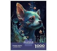 Puzzle De 1000 Pièces pour Adultes, Cadeau Chihuahua Dog Puzzle, Jeux Relaxants, Difficile, Cadeau d'anniversaire, 52x38cm/1000pcs