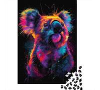 Puzzle De 1000 Pièces pour Adultes - Cadeau Colorful Koala Art Print Puzzle pour Adultes - Jeu De Réflexion - Décoration Parfaite - Difficile À Compléter 70x50cm/1000pcs
