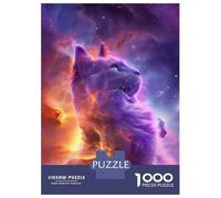 Puzzle De 1000 Pièces pour Adultes, Cadeau Cosmic Nebulae Kitten Puzzle, Jeux Relaxants, Difficile, Cadeau d'anniversaire, 38x26cm/1000pcs
