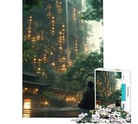 Puzzle de 1000 pièces pour Adultes Cadeau de méditation Silhouette Difficile et stimulante décoration d'intérieur Jouet éducatif pour Les 14 Ans et Plus (38x52cm)
