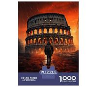 Puzzle De 1000 Pièces pour Adultes - Cadeau Exploring Ancient Rome The Colosseum's Mystique Puzzle pour Adultes - Jeu De Réflexion - Décoration Parfaite - Difficile À Compléter 52x38cm/1000pcs