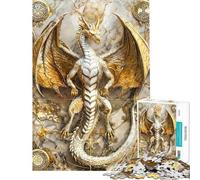 Puzzle de 1000 pièces pour Adultes Cadeau Fafnirs Golden Rune Saga Puzzle à Monter soi-même Jeu de Construction pour Toute la Famille Défi à relever (Dimensions 38x52cm)