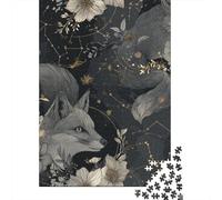 Puzzle De 1000 Pièces pour Adultes, Cadeau Fox Constellation Wall Art Puzzle, Jeux Relaxants, Difficile, Cadeau d'anniversaire, 38x26cm/1000pcs