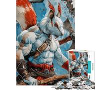 Puzzle de 1000 pièces pour Adultes Cadeau Guerrier écureuil Jeu de réflexion Décoration Murale Cadeau pour Amis et Famille (Dimensions 38x26cm)