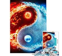 Puzzle de 1000 pièces pour Adultes Cadeau « Harmonie élémentaire Jeu de Puzzle à Monter soi-même pour Toute la Famille Un défi à relever (Dimensions 38x26cm)