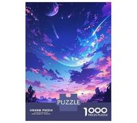 Puzzle De 1000 Pièces pour Adultes, Cadeau Heavenly Horizon Sunset Puzzle Anti-Stress, Défi Difficile, Cadeau d'anniversaire, Cadeaux, 70x50cm/1000pcs
