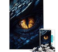 Puzzle de 1000 pièces pour Adultes Cadeau œil de Dragon en Gros Plan Jeu éducatif Jouet Jeu intellectuel œuvre d'art activité familiale (Taille 38x26cm)