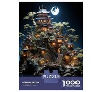 Puzzle De 1000 Pièces pour Adultes, Cadeau Japanese Castle Model Kit Puzzle, Jeux Relaxants, Difficile, Cadeau d'anniversaire, 52x38cm/1000pcs