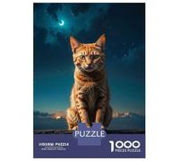 Puzzle De 1000 Pièces pour Adultes, Cadeau Night Watch on The Fence Puzzle Anti-Stress, Défi Difficile, Cadeau d'anniversaire, Cadeaux, 70x50cm/1000pcs